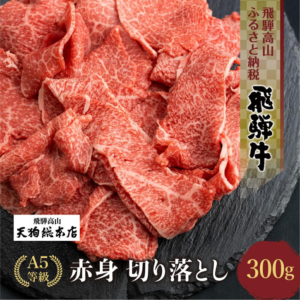 【ふるさと納税】A5等級 飛騨牛 切り落とし 300g 【日付指定不可】ブランド牛 雌牛 5等級 A5ランク 切落し 薄切り 飛騨高山 熨斗 のし 天狗総本店 BP024VP