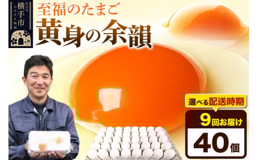 《定期便9ヶ月》黄身の余韻 40個（業務用）