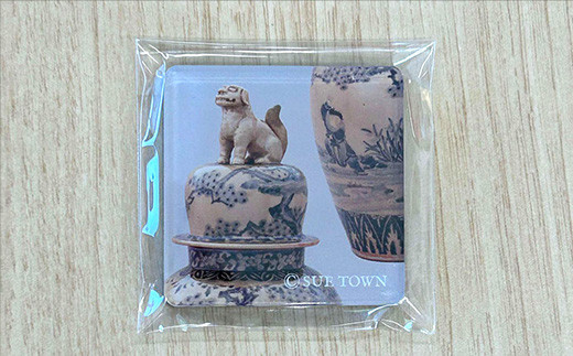 ご当地 グッズ 須恵町 ノベルティ グッズ 須恵焼き 唐獅子 マグネット | 郵便受け配達 ポストイン ポストイン配送 ポストイン配達 ポスト投函 メール便 福岡 須恵 須恵町