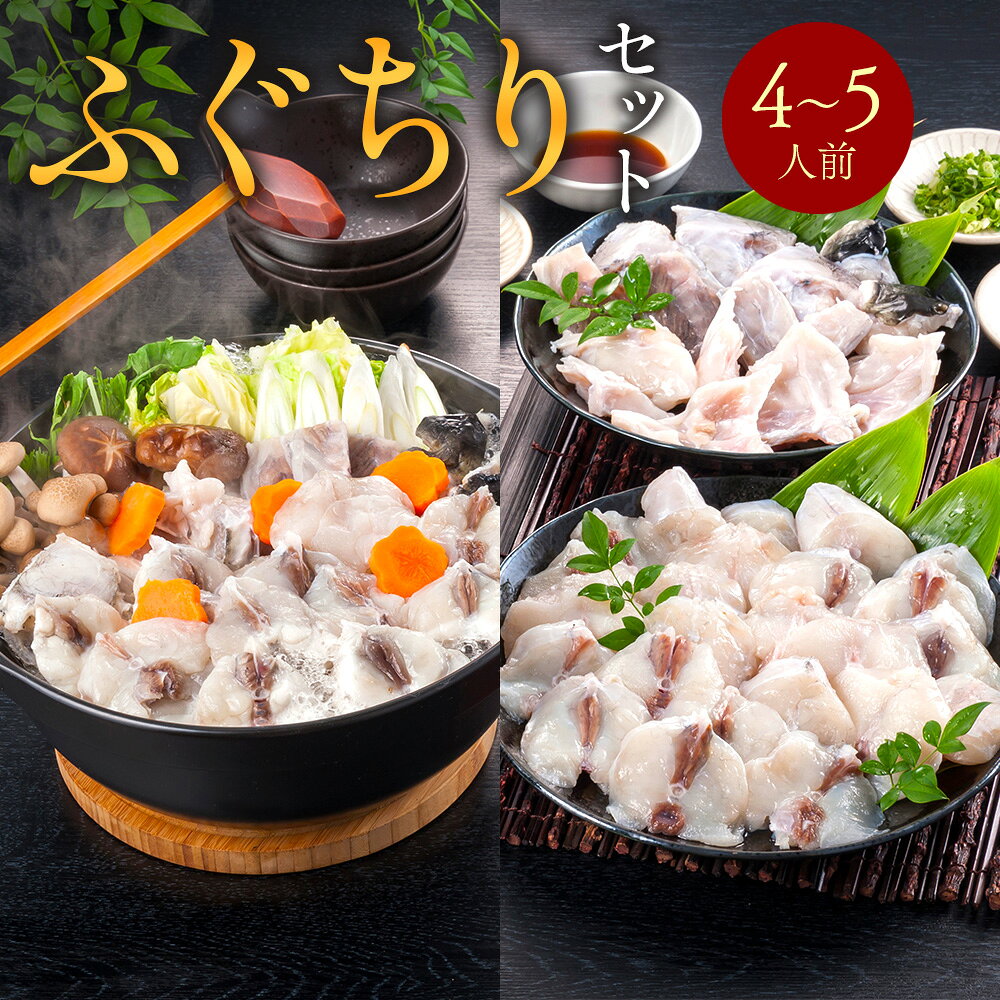 【ふるさと納税】ふぐちりセット（4〜5人前）送料無料 ふぐ 刺身 人気 ランキング 食品 魚介 魚介類 お刺身 刺身 魚介 類 海鮮 ふぐ フグ 虎ふぐ ふぐ刺し さしみ 贈答 贈答用 ギフト お取り寄せ お取り寄せグルメ 国産 AE015