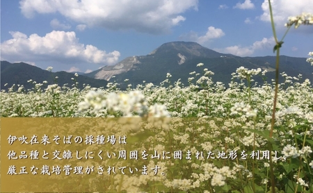 麺工房 伊吹長兵衛の伊吹在来そば 十割伊吹そば 更科風（乾麺・抜き実挽きぐるみ）つゆ付6人前セット（1箱200g×３箱）