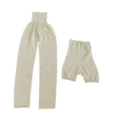 【ふるさと納税】日本製 オーガニックコットン ルームパンツ&腹巻パンツ 1分丈 セット 生成 (615-610)【1618058】