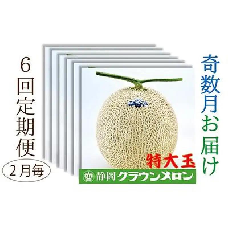 クラウンメロン 白等級 特大玉 マスクメロン クラウンメロン【1玉】【奇数月6回定期便】