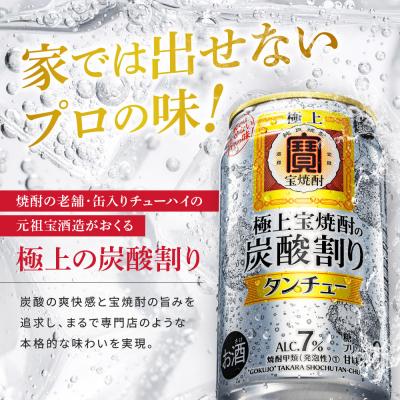 ふるさと納税 京都市 【宝酒造】極上〈宝焼酎〉の炭酸割り「タンチュー」 350ml×24本|京都 タカラ 人気セット |  | 01