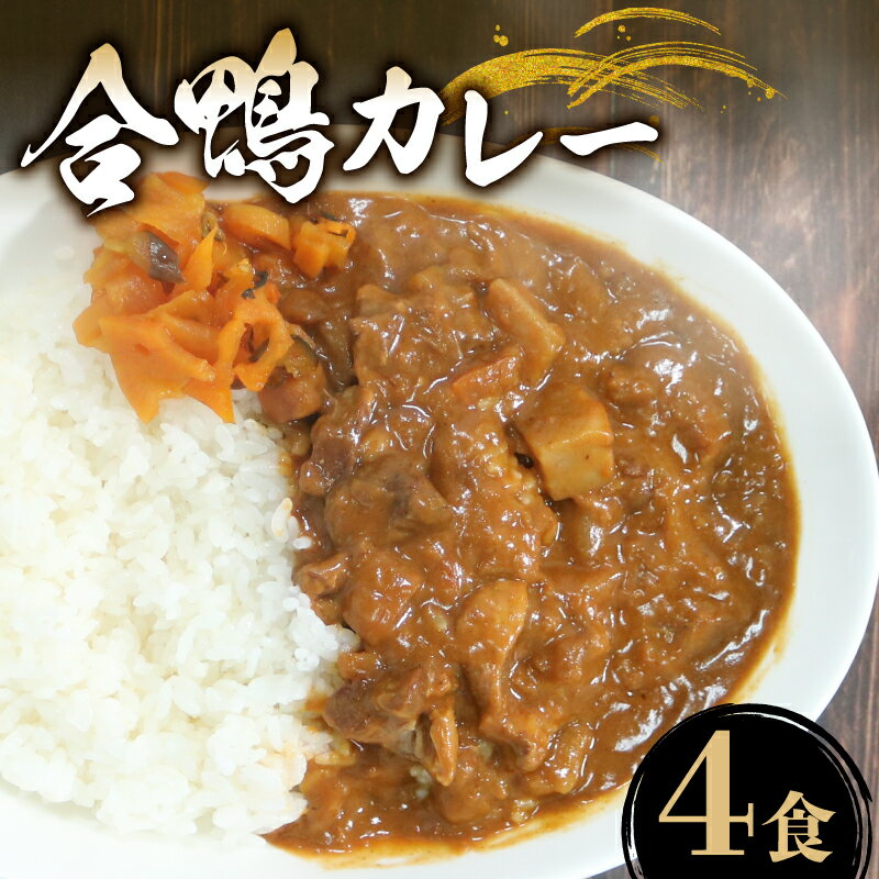 【ふるさと納税】 レトルトカレー 合鴨カレー 200g×4食 合鴨 レトルトカレー カレー 保存食 備蓄品 まつばら 合鴨カレー 備蓄用 仕送り 人気 ギフト プレゼント 贈答品 贈答用 お持たせ お取り寄せ おやつ 非常食 おいしい 美味しい 鴨肉 河内鴨 大阪府 松原市