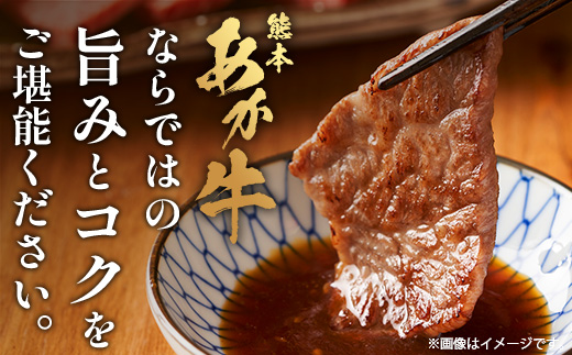 【 定期便 6回 】 熊本あか牛 焼肉用カット ( バラ ・ ロース ) 500g × 6回 【 合計 3kg 】 国産 牛肉 冷凍 熊本 熊本県産 あか牛 赤牛 切り落とし 041-0153