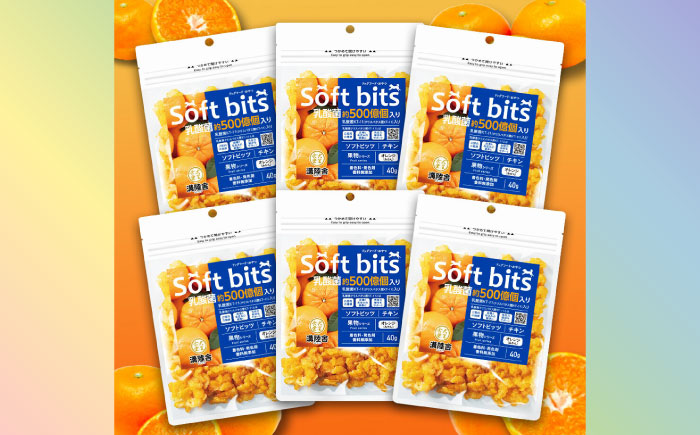 Softbits ドッグフード みかん（40g×6P）/ ドッグフード 犬 いぬ ドッグ おやつ ペットフード / 大村市 / サポート [ACAM013]