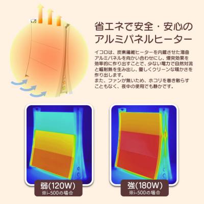 ふるさと納税 恵庭市 アルミパネルヒーターicoro イコロ 50cmタイプ ブラウン パネルヒーター【09007】 |  | 02