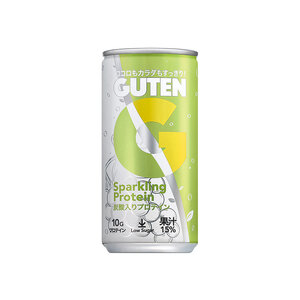 炭酸入りプロテイン グーテン 190ml 30本 | 飲料 炭酸 プロテイン ドリンク ぶどう果汁 テイスト 植物性 プロテイン ガス入り 下野市 栃木県