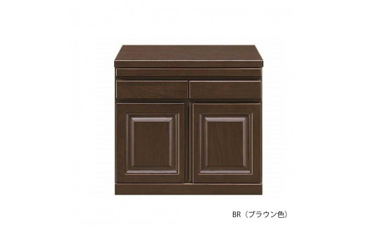 60幅 家具調仏壇 ロータイプ 日本製 仏具 開き戸 カウンター付き 60センチ【BR（ブラウン色）】