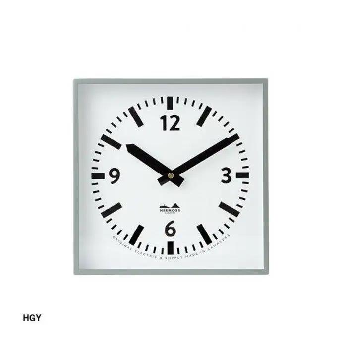 【ハンマートングレイ】HK SQUARE CLOCK　スクエア クロック