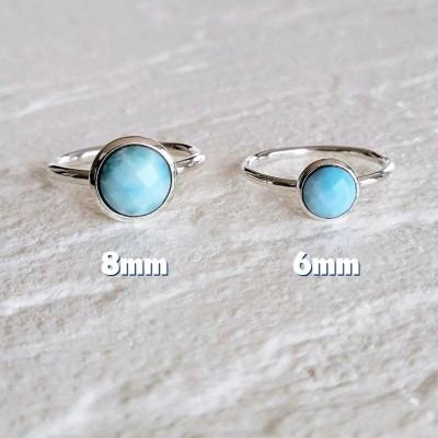 ふるさと納税 藤沢市 シルバー ラリマー(6ミリ)リング  P3〜30号 マイナスサイズ対応 ご希望サイズで制作 |  | 01