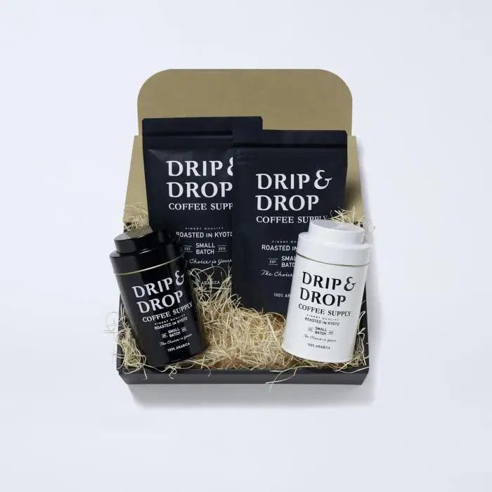 【DRIP&DROP COFFEE SUPPLY】コーヒー挽き豆(エスプレッソ挽き)（オリジナル缶入り）