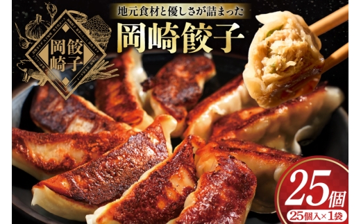 餃子 岡崎餃子 25個 [グローアップ 愛知県 岡崎市 ok23bzw550001] ぎょうざ ギョウザ 冷凍餃子 冷凍ギョウザ 冷凍ぎょうざ おかず 冷凍おかず おつまみ ツマミ