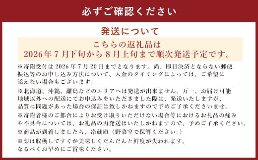 熊本県産 幸水梨 2キロ 【2026年7月下旬発送開始】 5～6玉入り 梨 なし ナシ フルーツ 果物