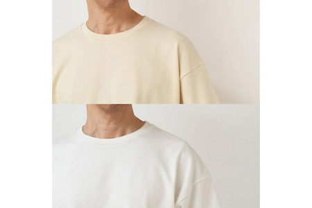 nayuta オーガニックコットン ベーシックTシャツ HW10／1 生成【L】ユニセックス  秋田県 大仙市