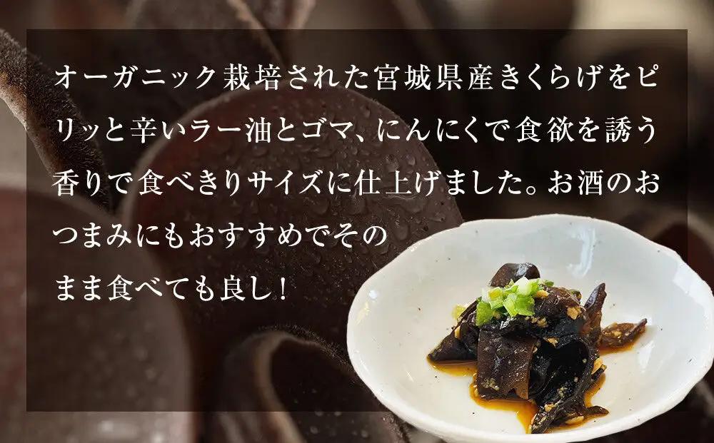 名取市産 きくらげ の トマンネーゼ きくらー油 90g×5袋セット ラー油 ご飯のお供  野菜炒め パスタ