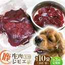 【ふるさと納税】【全3回定期便】犬用 鹿生肉 ジビエ 計1kg ( 100g × 10袋 ) / 鹿肉 ペット用品 ペットフード ドッグフード 小分け 熊本 山都町【Mother Earth】[YCB008]