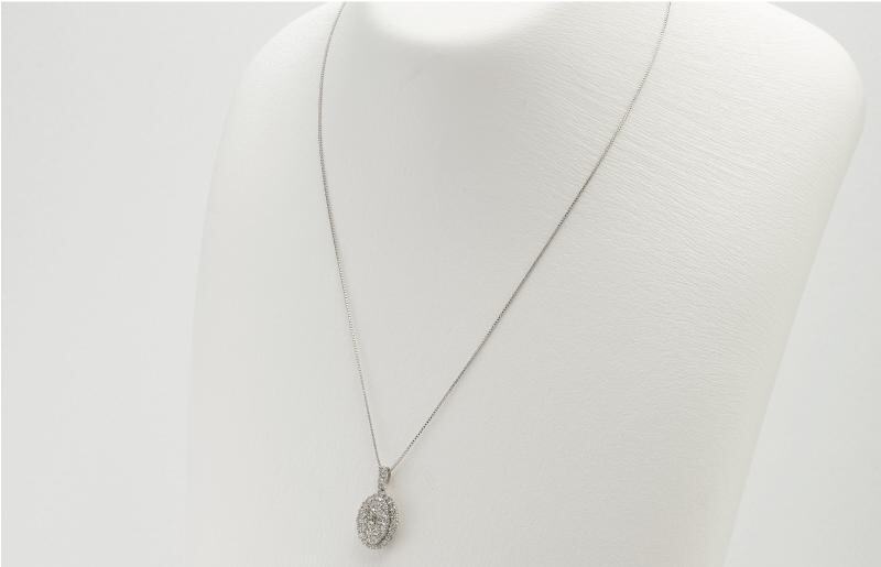 アルカンシェル プラチナダイヤペンダント（計 1.0ct）【鑑別書付き ジュエリー プレゼント ギフト ファッション アクセサリー 贈り物 贈答 お祝い 記念日】 J004-1_イメージ4