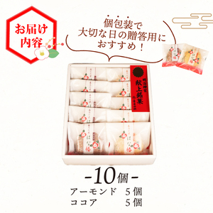 【スピード発送】 金菓賞受賞 サブレ はな椿 10個 