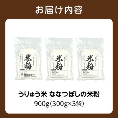 ふるさと納税 雨竜町 北海道 雨竜町産 うりゅう米 ななつぼし 米粉 900g(300g×3個) |  | 03