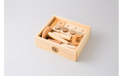 木のおもちゃ ちいさな 大工道具 セット 山のくじら舎 詰め合わせ 木製 木 おもちゃ 知育玩具 男の子 女の子 ギフト プレゼント 贈り物 贈答 お祝い 出産祝い 誕生日祝い 日本製 手作り てづく