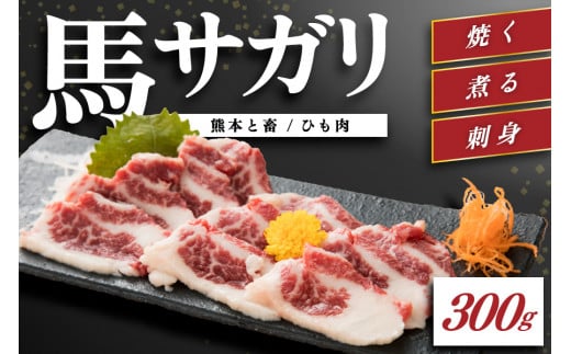 【熊本と畜】馬のサガリ（ひも肉）300 馬 サガリ 馬ひも 馬肉 馬刺し 肉刺し 熊本 阿蘇 南小国町 送料無料