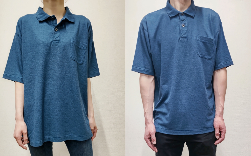 
            【サイズをお選びください】倉敷染 272SD 半袖ポロシャツ 昇り鯉 刺繍調 プリント入 ミッドナイトブルー
          