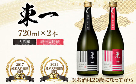 東一 大吟醸・純米大吟醸 セット 720ml×2本 / 日本酒 お酒 銘酒 地酒 / 佐賀県 / 有限会社嬉野酒店[41AIAA001]