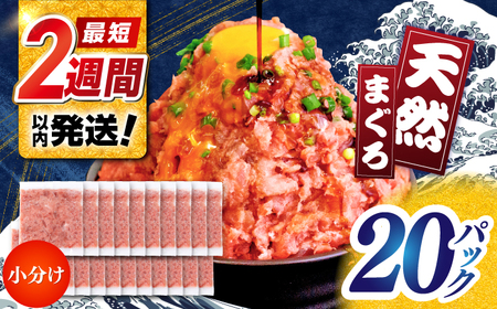 天然まぐろ ネギトロ たれ付 約65g×20セット /  まぐろたたき丼 小分け 個包装 冷凍 ねぎとろ まぐろ 鮪 マグロ 高知 海鮮 海鮮丼 天然 【株式会社 七和】[ATAX032]