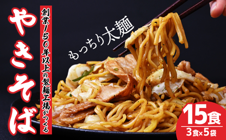 大兼製麺のやきそば 3食×5袋 計15食 | 焼きそば 麺 栃木県 茂木町