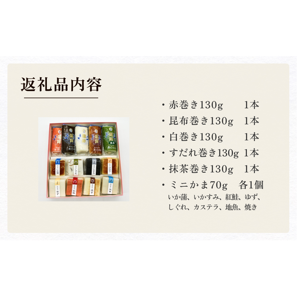 かまぼこ ミニかまセット 三権商店 富山県 氷見市 蒲鉾 詰め合わせ ギフト_イメージ4