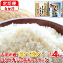 【ふるさと納税】【定期便 6か月】【新米】令和6年産 古河市のお米食べ比べ コシヒカリ・ミルキークイーン 2kg×2種類◇｜米 コメ こめ ごはん ご飯 ゴハン 白飯 単一米 国産 コシヒカリ こしひかり ミルキークイーン 食べ比べ 2kg×2 4kg 定期便 茨城県 古河市_DP50