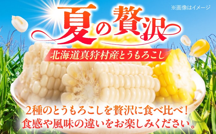 【8月下旬以降順次発送】 白と黄色のとうもろこし 各5kg