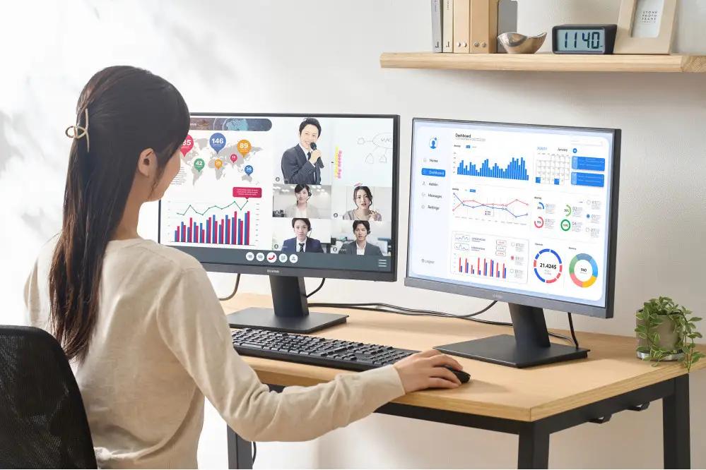 液晶ディスプレイ 23インチ DC-CF235S-B ブラック