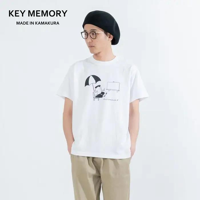 《2》【KEYMEMORY鎌倉】GrenouilleイラストTシャツ WHITE