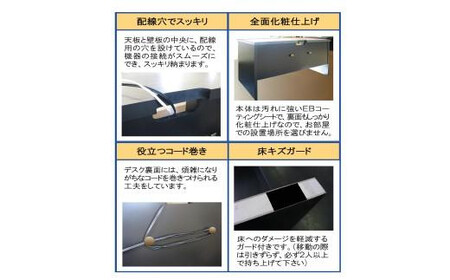 ワークス100デスク【ロック】＜配送不可：北海道・沖縄・離島＞　111-019-5