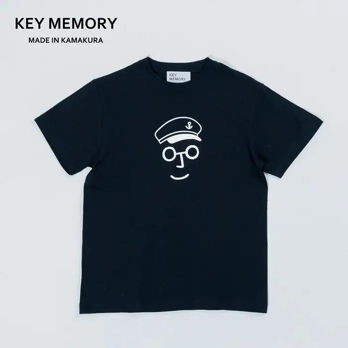 《1》【KEYMEMORY鎌倉】セーラー帽イラストTシャツ NAVY