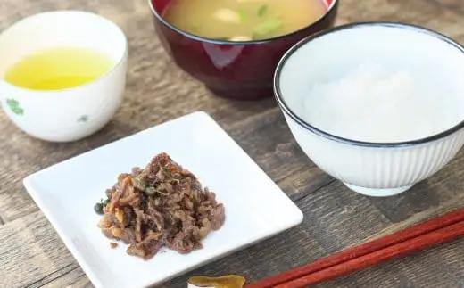 熊野牛しぐれ煮 約80g×2パック　しぐれ煮 牛 牛肉 和牛 肉 国産 小分け ご飯のお供 簡単調理 山椒三重県 熊野市 下岡精肉店【sim201A】