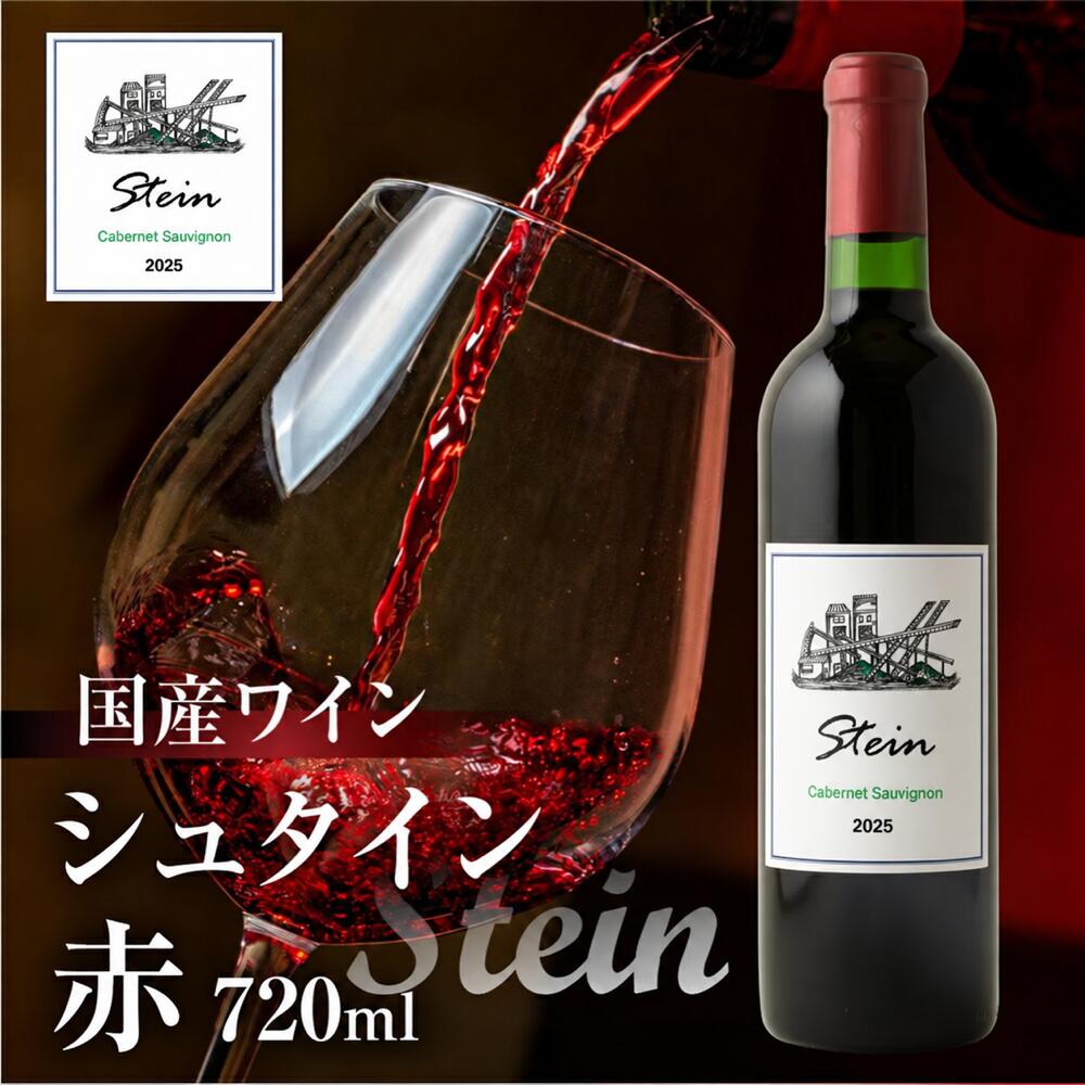 【ふるさと納税】Stein シュタイン ワイン 赤 1本 石巻産葡萄100％使用 赤ワイン 国産 赤