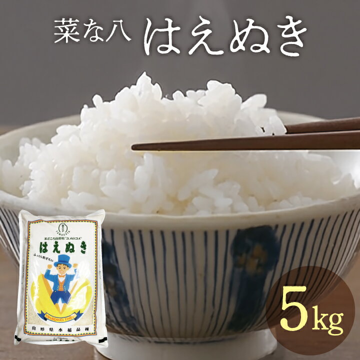 【ふるさと納税】令和7年産 「菜な八」のお米　はえぬき5kg（5kg×1袋） 庄内観光物産館