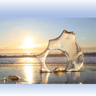 神秘のジュエリーアイス ネックレス　水晶　原石 ネコポス対象商品"北海道 十勝 豊頃町"