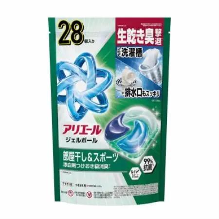 P＆G　アリエールジェルボール　部屋干し＆スポーツ　本体＆つめかえ用ハイパージャンボサイズセット【1749076】
