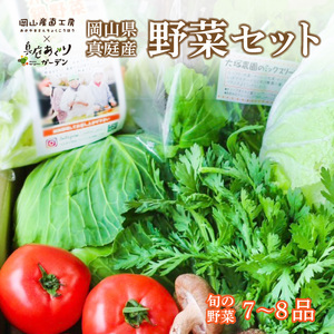 【岡山の旬をお届け！】 真庭あぐり野菜セット 7～8品 便利なカット野菜入り / 産地直送 農家 お試し おためし野菜 岡山県 旬野菜 新鮮 あぐりガーデン 国産 【配送不可地域：離島・北海道・沖縄県】 (yasai001) 【jujiya001】