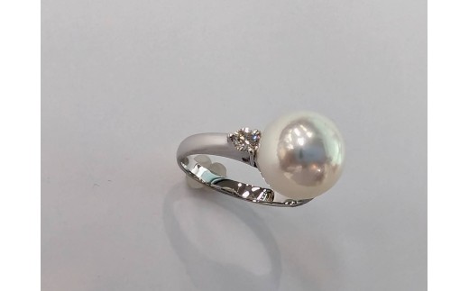 真珠 アクセサリー リング パール 10mm プラチナ プラチナ950 あこや真珠 アコヤ真珠 冠婚葬祭 結婚式 葬式 慶事 弔事 プレゼント 誕生石 普段使い ウェディング クリスマス ホワイトデー / アコヤ真珠リング 10mm珠 (Pt950)