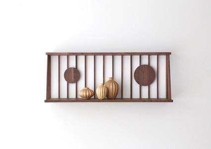 高野木工 ウォールラックウォルナット W120 【10年保証】