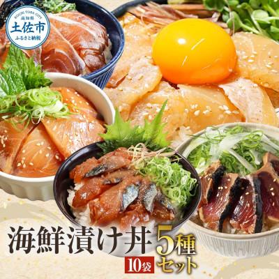 ふるさと納税 土佐市 土佐の海鮮丼の素 5種各2袋セット 漬け丼(づけ丼)の具