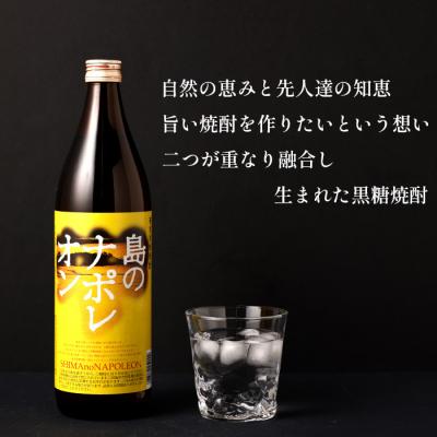 ふるさと納税 天城町 【鹿児島県天城町】黒糖焼酎 島のナポレオン 900ml×4本セット 合計3.6L 瓶 酒 焼酎 |  | 02