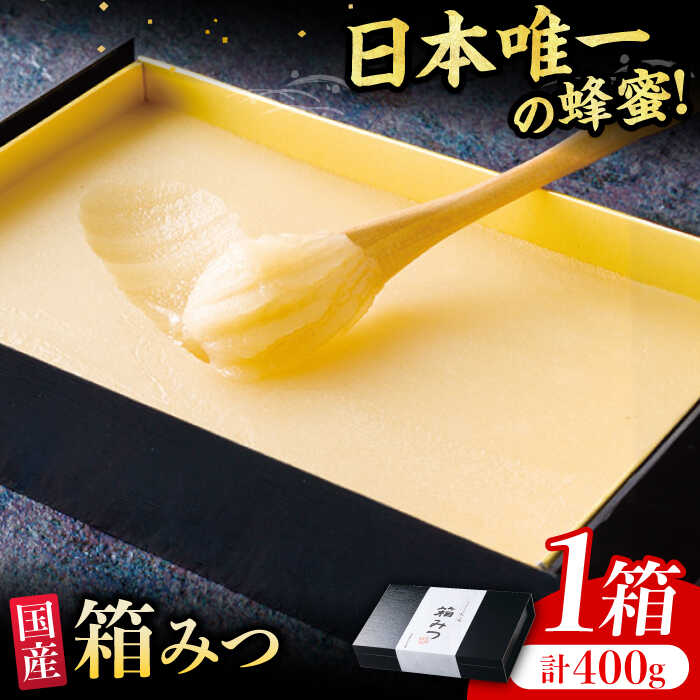 【ふるさと納税】【先行受付 令和7年12月より発送】箱みつ 400g はちみつ 蜂蜜 ハチミツ 広川町 / 株式会社九州蜂の子本舗[AFAI011]