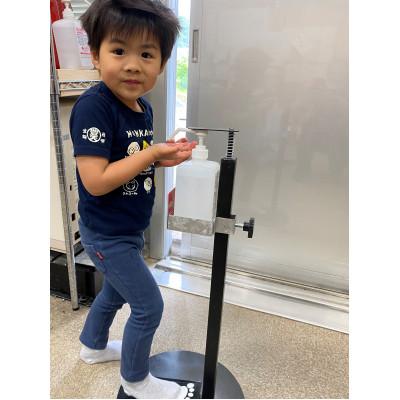 ふるさと納税 丸森町 足踏み式子ども用消毒液スタンド |  | 01